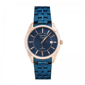 Alexandre Christie AC 8578 Rosegold Blue Lady LDBURBU